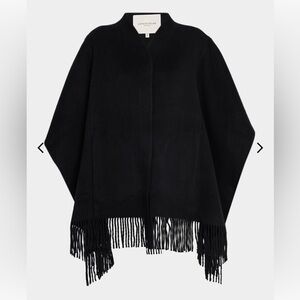 Lafayette 148 New York Black Cashmere Poncho